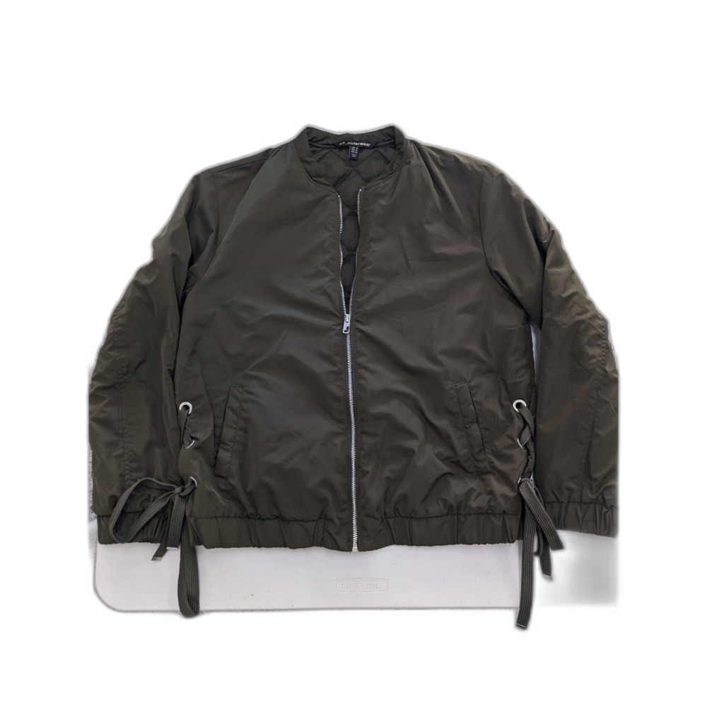 TRF by Zara Olive Green Bomber Jacket Size M
